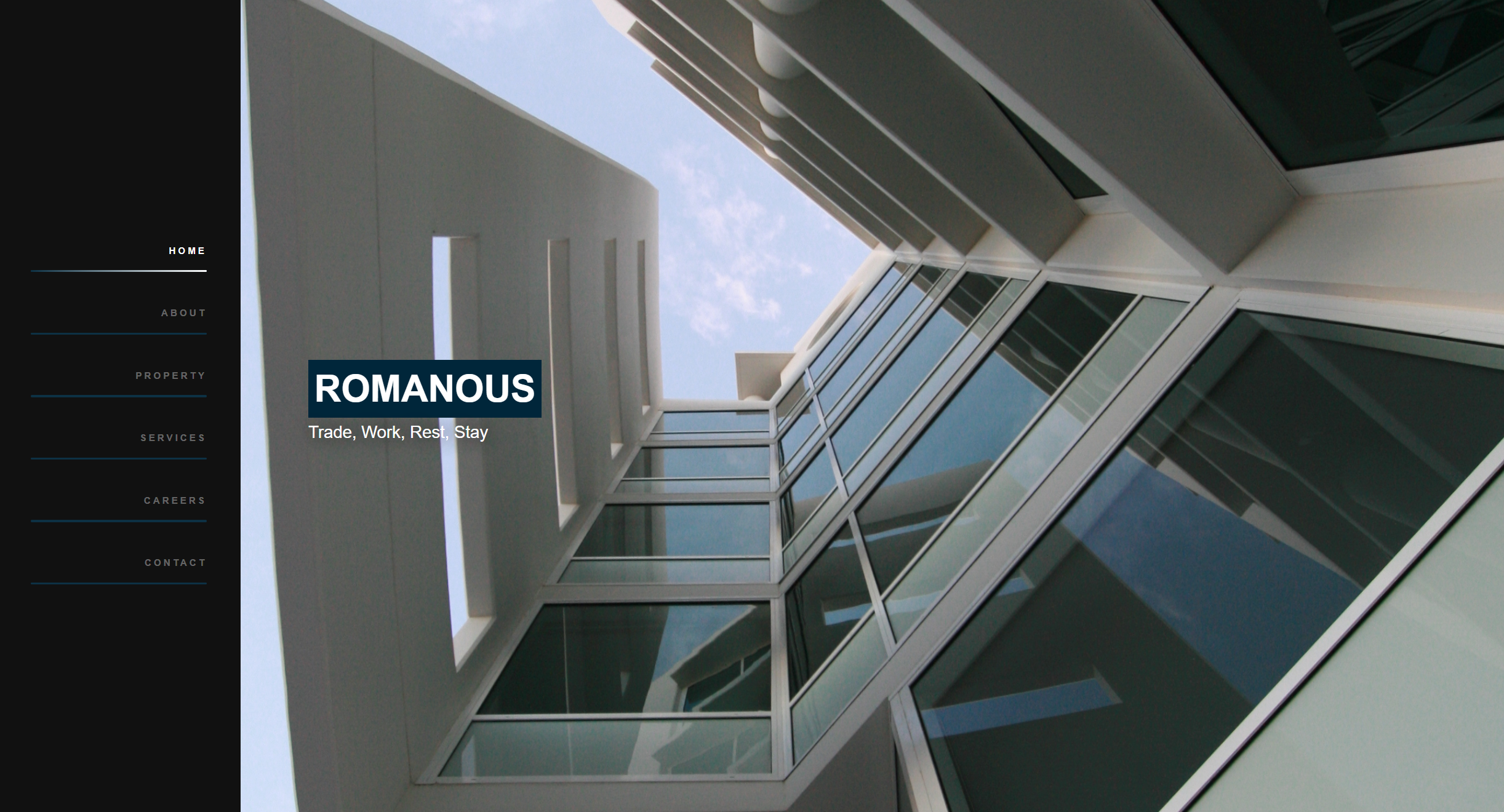 Romanous Construction Landing Page